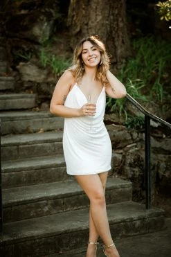 Jay Godfrey Clothing Baldwin Sequin Cowl-Neck Mini Dress