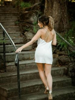 Jay Godfrey Clothing Baldwin Sequin Cowl-Neck Mini Dress