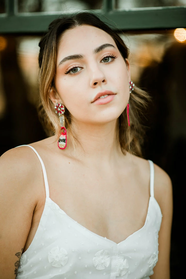 Confête Rosé Bottle Statement Earrings 4 Confête Rosé Bottle Statement Earrings