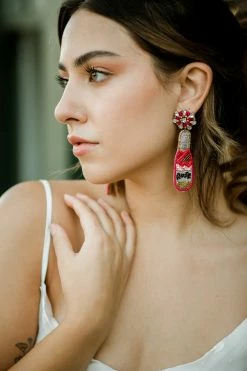 Confête Rosé Bottle Statement Earrings