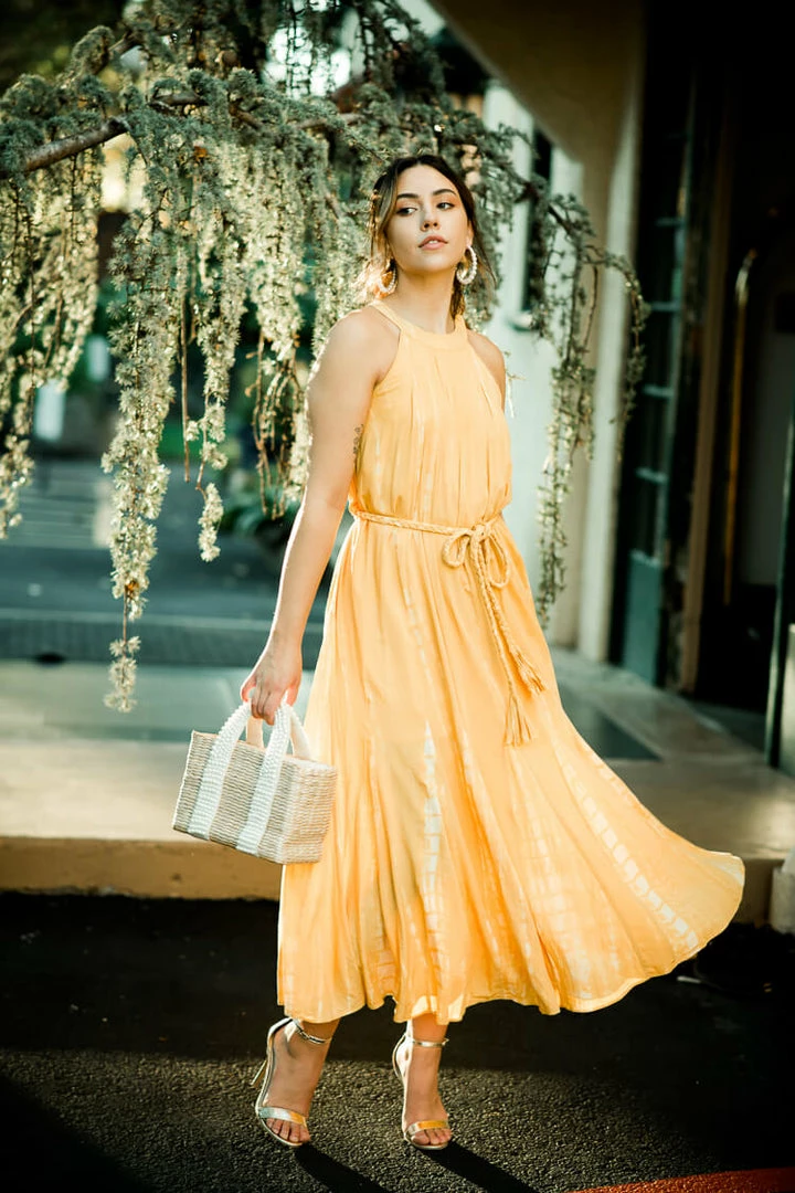 Moon River Sorrento Yellow Tie Dye Maxi Dress Clothing 3 Moon River Sorrento Yellow Tie Dye Maxi Dress Clothing