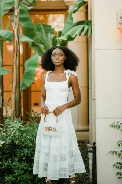 Tiana Beaded Mrs Bag With Bamboo Handle