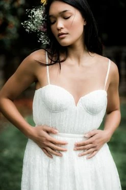 Sau Lee Selena Lace Midi Clothing