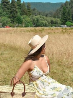 Confête SOLD OUT - Calistoga Yellow And White Floral Midi Dress Clothing