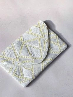 Confête The Bridal Suite Geo Beaded Clutch