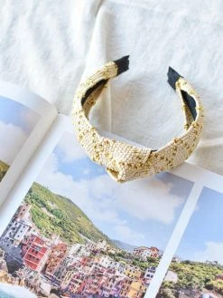 Confête Summer Days Woven Raffia Headband