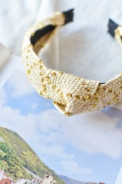 Confête Summer Days Woven Raffia Headband