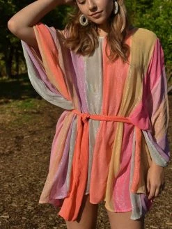 Sundress SOLD OUT - Liv Beach Cover Up Marbella - Mix Rainbow Clothing