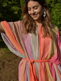 Sundress SOLD OUT - Liv Beach Cover Up Marbella - Mix Rainbow Clothing