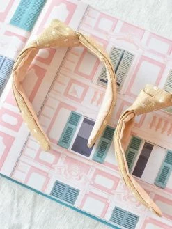 Confête Polka Dot Raffia Headband Accessories