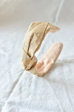Confête Polka Dot Raffia Headband Accessories
