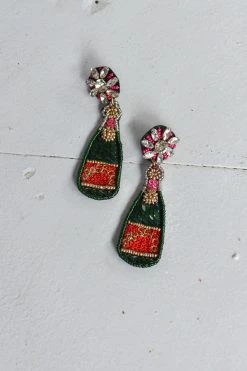 Confête Prosecco Bottle Statement Earrings Accessories
