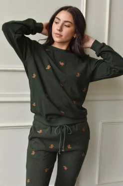 Confête SOLD OUT - Rosie Floral Embroidered Sweatshirt