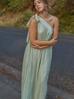 Sundress SOLD OUT - Clementine One Shoulder Maxi Dress - Marbella Pool Clothing