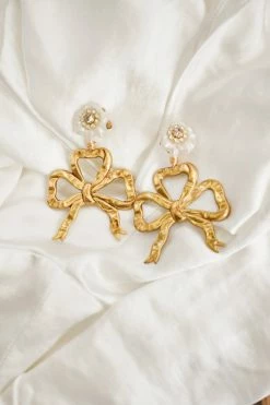 The Pink Reef Winslow Floral Bow Drops