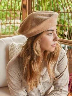 Lack Of Color Camel Beret