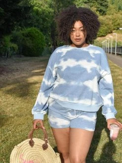 Confête Clothing Cloud Nine Blue Tie-Dye Loungewear Set