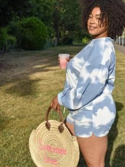 Confête Clothing Cloud Nine Blue Tie-Dye Loungewear Set