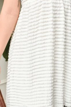 Storia Bondi White Ruffle Beach Cover-Up