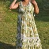Confête Cartagena Citrus Print Maxi Dress Clothing