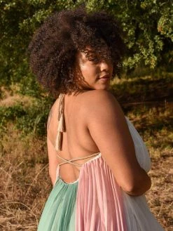 Confête Clothing Hydra Pleated Halter Maxi