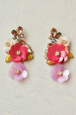 Lima Limón Accessories Garden Party Floral Statement Earrings