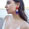 Confête Red White And Blue Star Drop Earrings Accessories