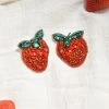 Treasure Jewels Accessories Fresas Beaded Strawberry Stud Earrings