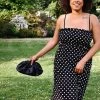 Confête Monaco Black Polka Dot Maxi Dress