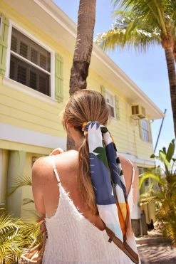 Confête Palma Tropical Print Hair Scarf Scrunchie