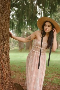 Cheap Confête Store 18 Confête Accessories Daydreamer Straw Hat With Ribbon Tie - Medium