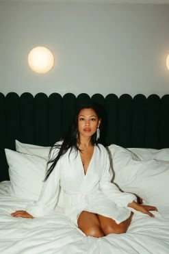 Confête Ella Sequin Wrap Dress