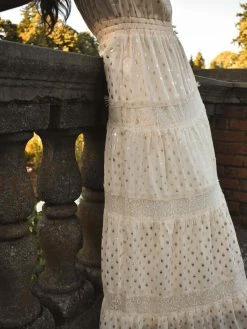 Confête Genevieve Gold Dot Dress - Ivory Clothing 11 Confête Genevieve Gold Dot Dress - Ivory Clothing