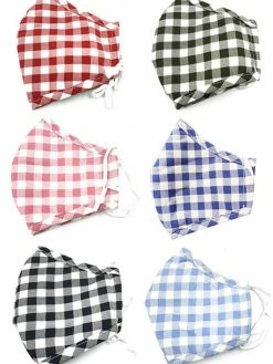 Confête Gingham Cotton Face Masks Accessories