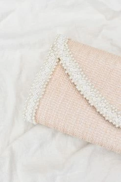 Urban Expressions Gloria Woven And Pearl Clutch