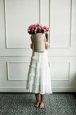 Confête Clothing Grace Ruffle Tier Midi Dress