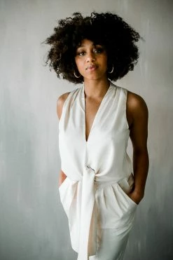 Confête Greer Ivory Silk Jumpsuit 9 Confête Greer Ivory Silk Jumpsuit