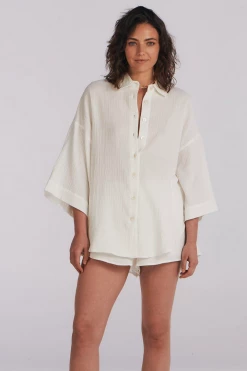 Charlie Holiday Clothing Harlow Relaxed Cotton Top