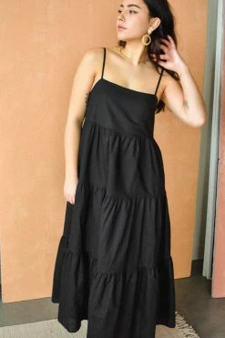 Charlie Holiday Isabella Black Maxi Dress