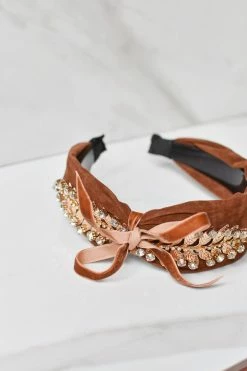 Gemelli Accessories Jaxson Velvet Bow Headband