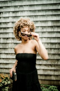 Confête Kaia Crochet Tiered Midi Dress