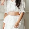 Confête Kent White Ruffle Skirt Set Clothing