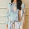 Confête La Jolla Blue Tie Dye Loungewear Set Clothing