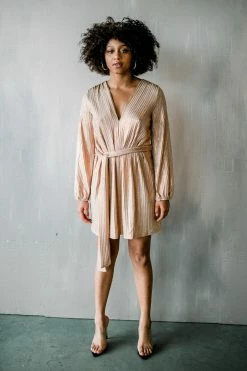 Confête Clothing Lauren Metallic Knit Mini