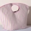 Shiraleah Accessories Lolita Pink And White Striped Beach Tote Bag