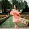 Confête Love Story Mini Dress - Orange Clothing