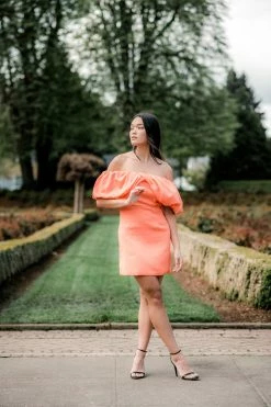 Confête Love Story Mini Dress - Orange Clothing