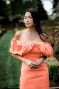 Confête Love Story Mini Dress - Orange Clothing