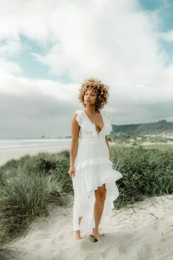 Confête Clothing Luna High Low Maxi Dress