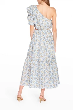 En Saison Clothing Maeve One Shoulder Floral Crop Top